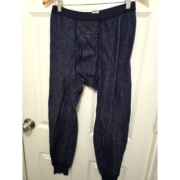 Morgan Mills Performance Thermal Pants Large 28-40 Navy Blue Polypropylene Base - Picture 2 of 6